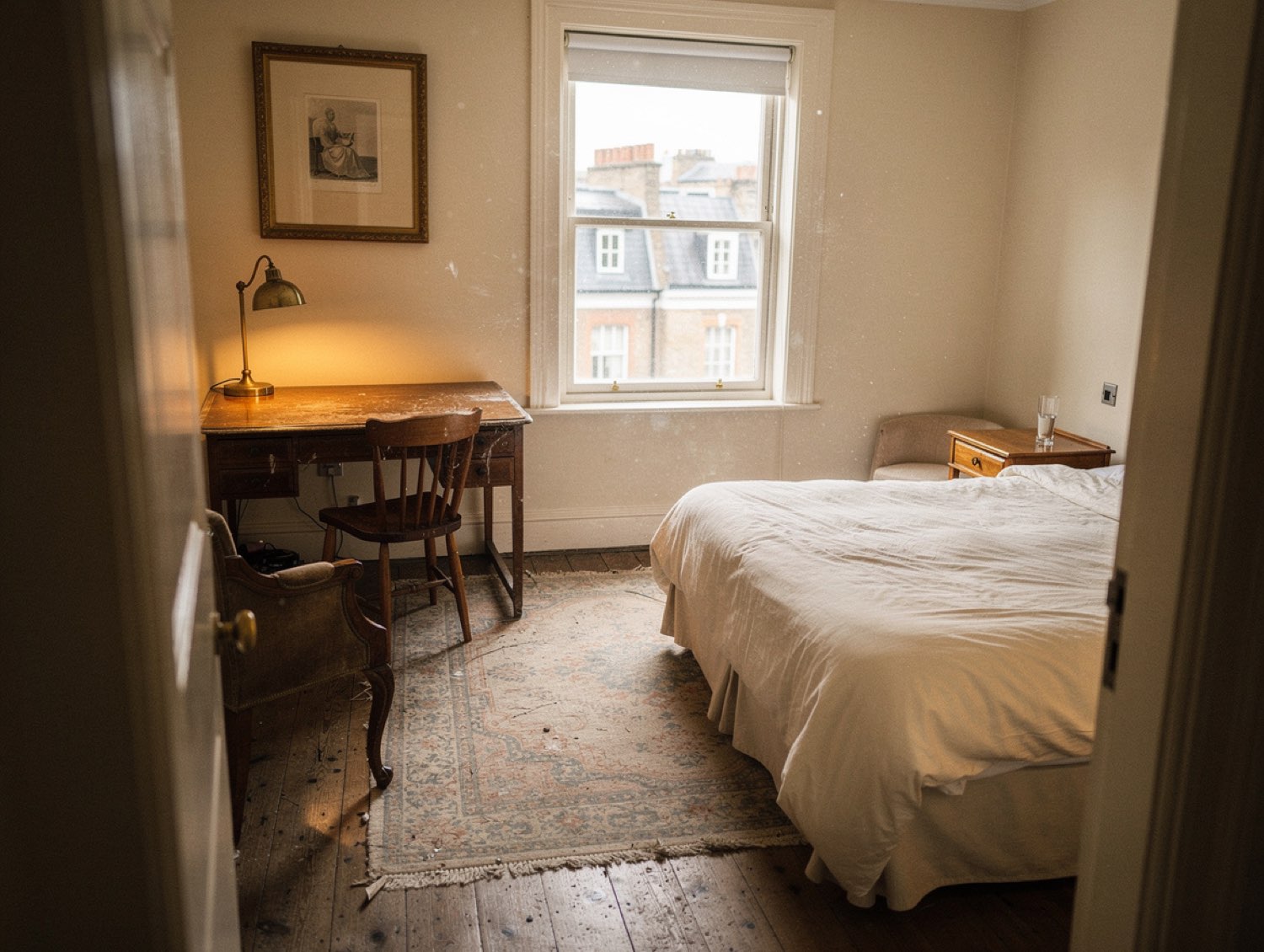 A deluxe double room